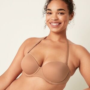 Victoria's Secret PINK Wear Everywhere Multi-Way Push-Up Bra Mocha Latte 38B NEW